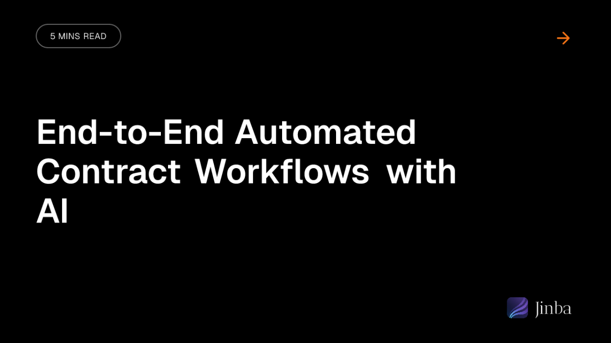 End-to-End Automated Contract Workflows with AI
